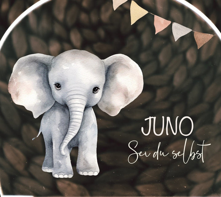 Nachtlicht für Kinder "Safari - Elefant" farbig, personalisierbar - Jellies Design