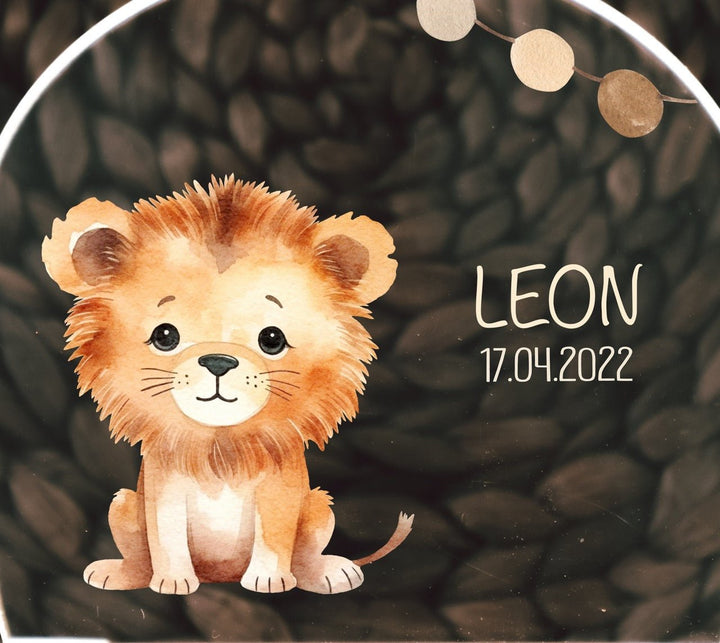 Nachtlicht für Kinder "Safari - Löwe" farbig, personalisierbar - Jellies Design
