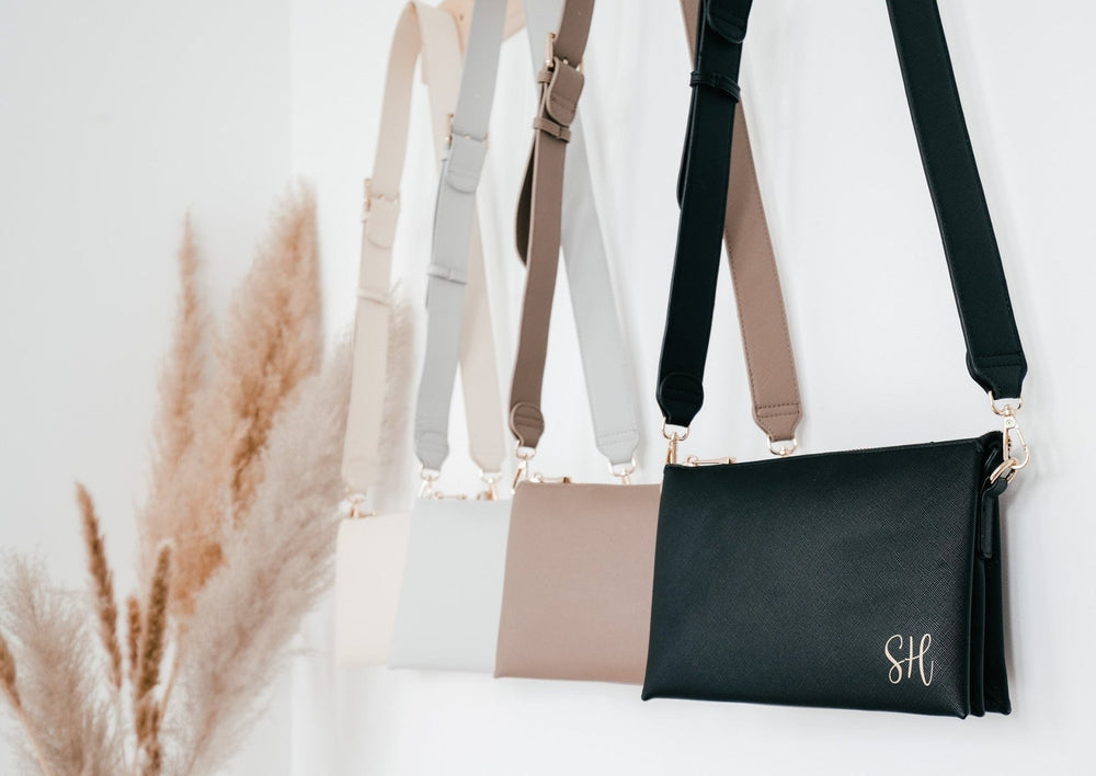 Soft Touch Crossbody Bag mit Initialen personalisierbar - Jellies Design