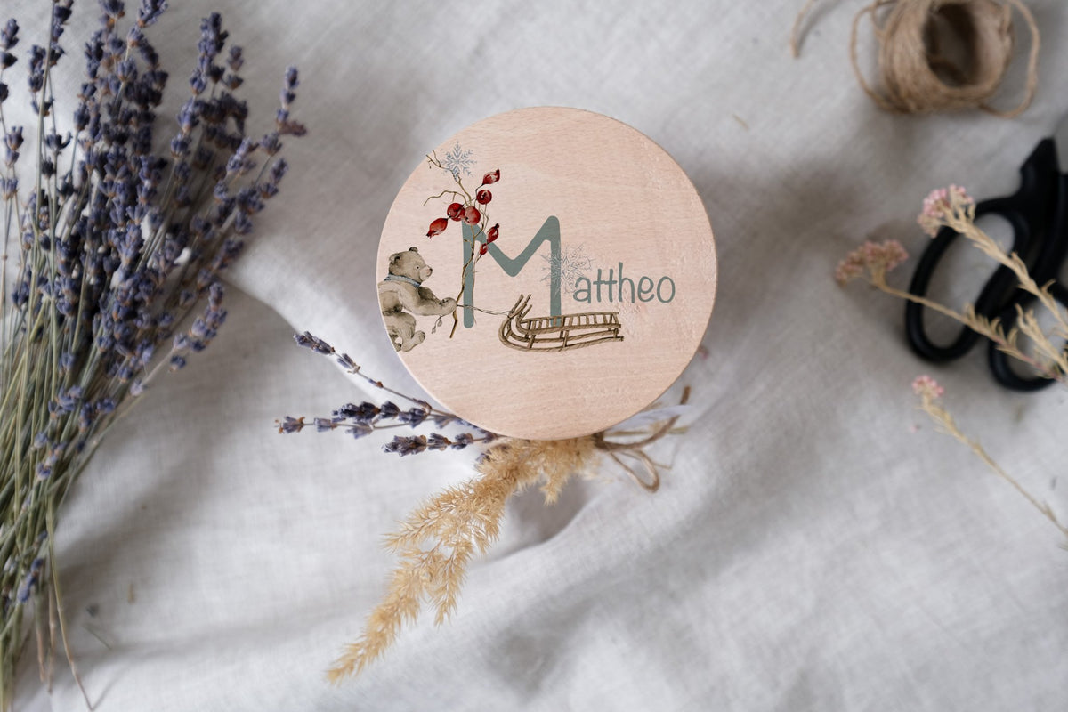 Weihnachtsgläser und Keksdosen mit Tiermotiv personalisierbar in vier verschiedenen Größen - Jellies Design