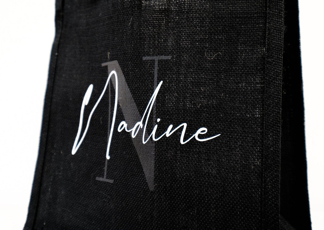 Jutetasche "Nadine" mit Monogramm - Jellies Design