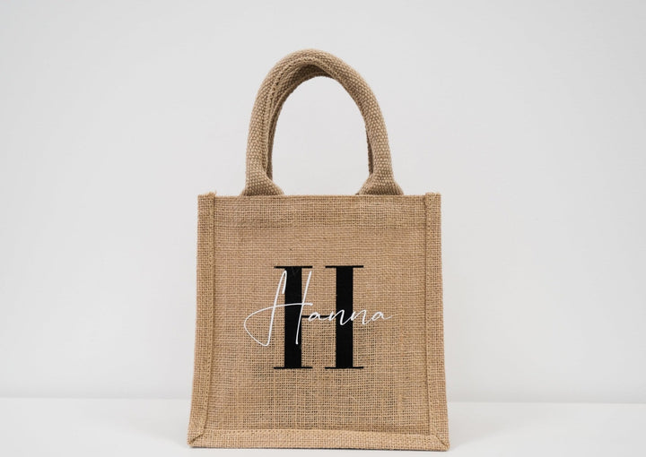 Jutetasche "Hanna" mit Monogramm - Jellies Design