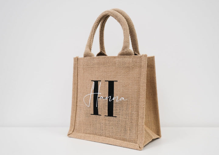 Jutetasche "Hanna" mit Monogramm - Jellies Design