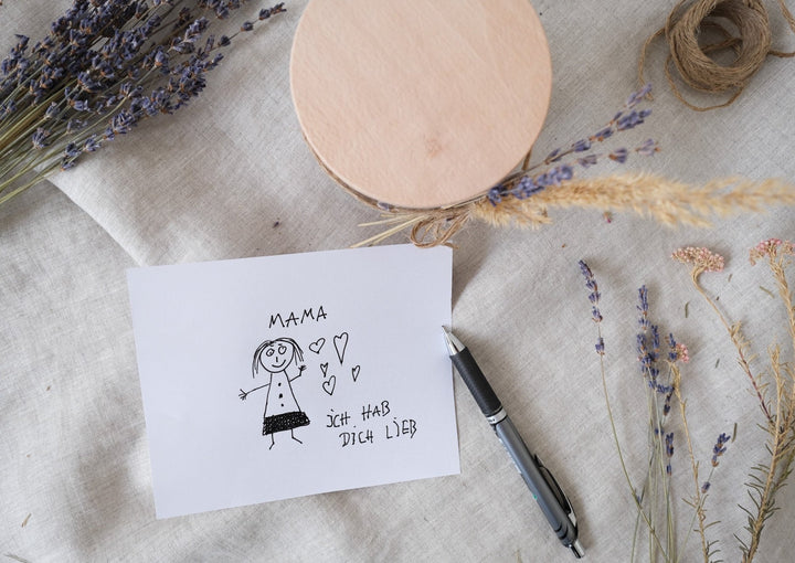 Personalisiertes Vorratsglas mit Kinderzeichnung oder Wunschtext - Jellies Design