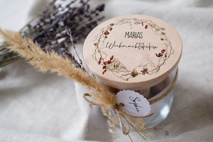 Weihnachtsgläser und Keksdosen personalisierbar in vier verschiedenen Größen - Jellies Design
