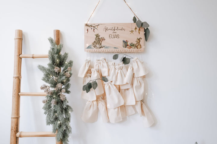 Adventskalender mit Waldtieren zum Selbstbefüllen - Jellies Design