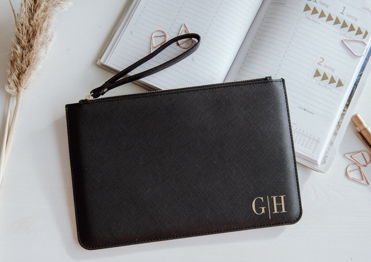 Clutch mit Initialen personalisierbar - Jellies Design