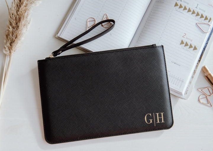 Clutch mit Initialen personalisierbar - Jellies Design