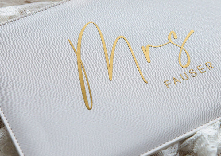 Clutch "Mrs" personalisierbar - Jellies Design