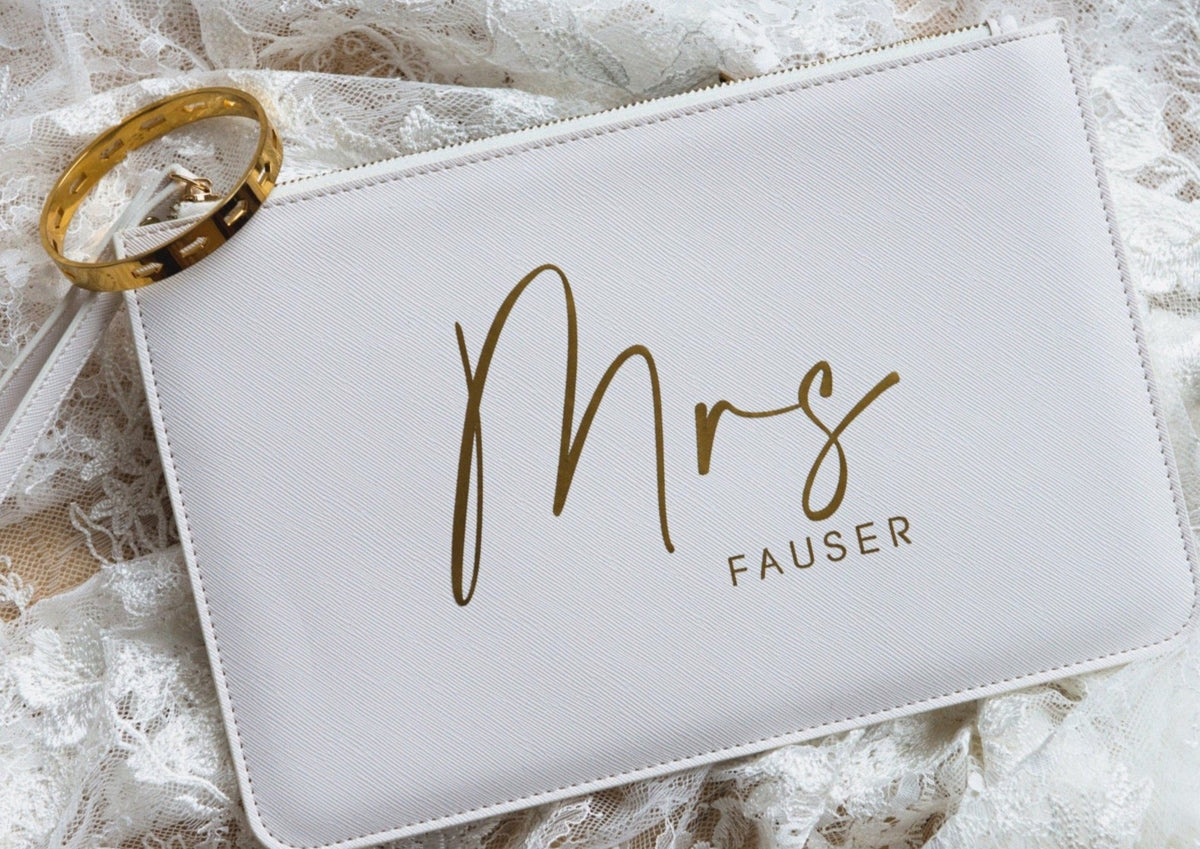Clutch "Mrs" personalisierbar - Jellies Design