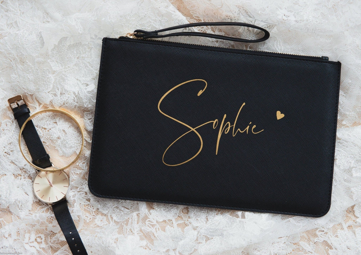 Clutch mit Namen personalisierbar - Jellies Design