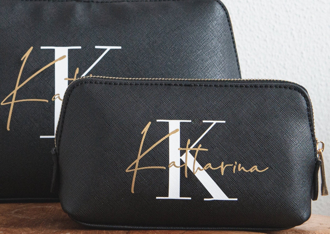 Kosmetiktasche Monogramm, personalisierbar