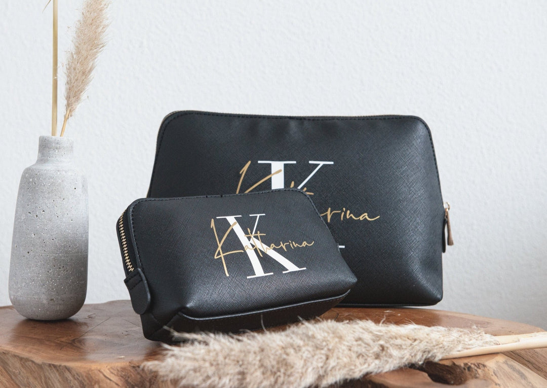 Kosmetiktasche Monogramm, personalisierbar