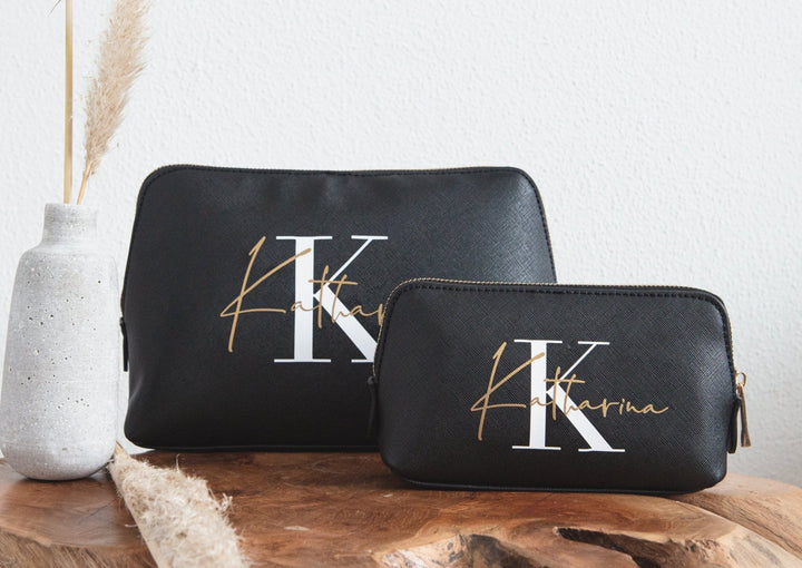 Kosmetiktasche Monogramm, personalisierbar