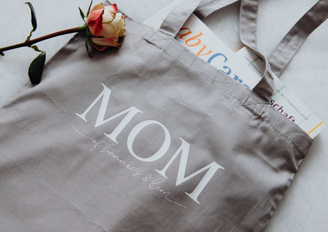 Einkaufstasche "MOM" personalisierbar - Jellies Design