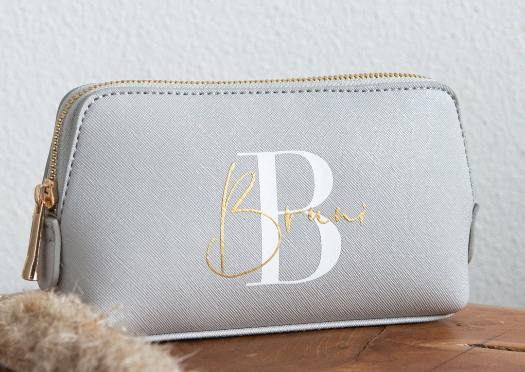 Kosmetiktasche Monogramm, personalisierbar