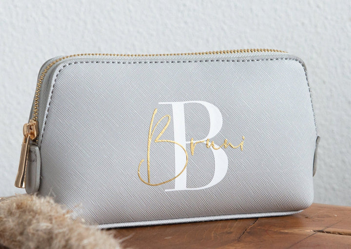 Kosmetiktasche Monogramm, personalisierbar