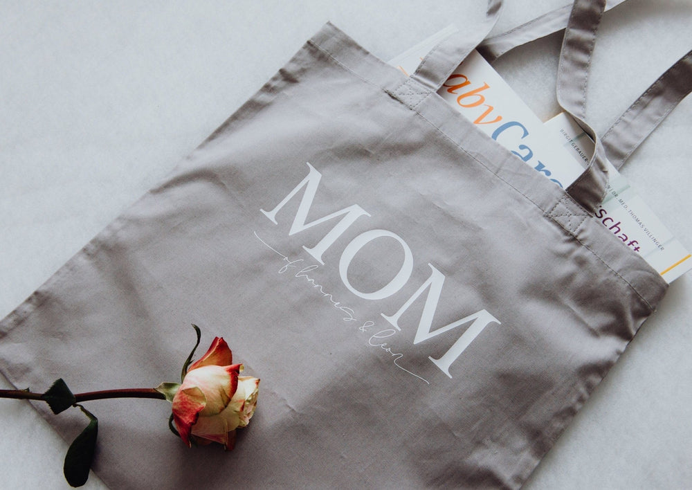 Einkaufstasche "MOM" personalisierbar - Jellies Design