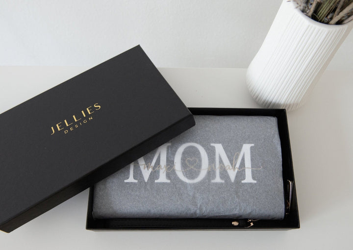 Große Gelbörse personalisierbar mit Namen - Jellies Design