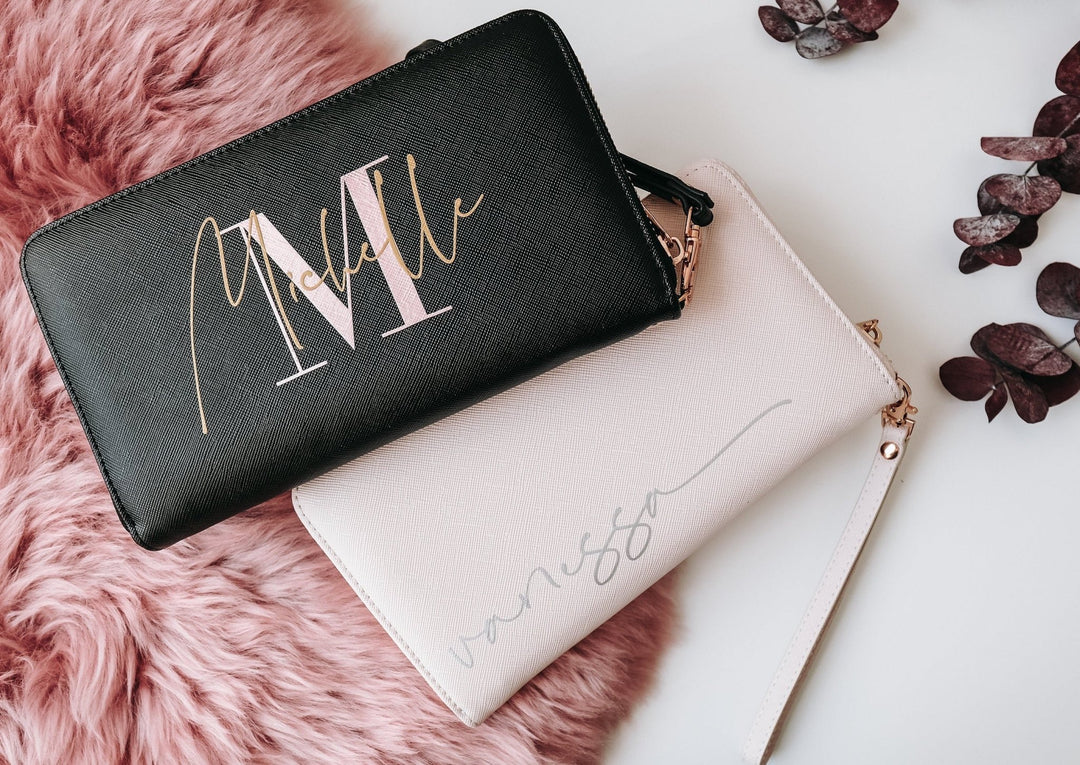 Große Gelbörse personalisierbar mit Namen - Jellies Design