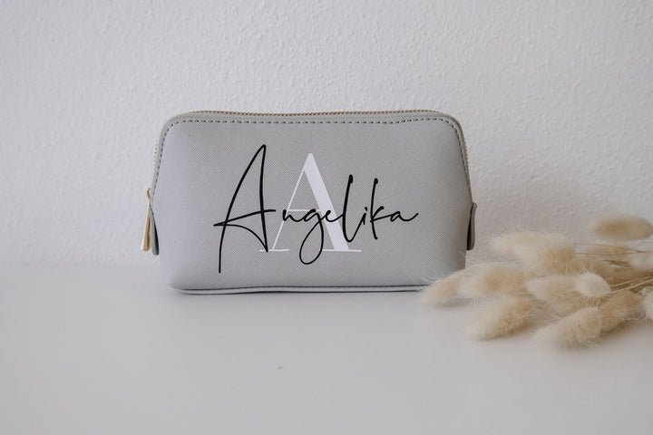 Personalisierter Kulturbeutel mit Namen | personalisierte Kulturtasche | Schminktaschen Set | Geschenk für Mama, Oma | Geschenkidee Damen - Jellies Design