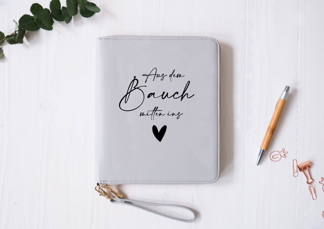 Organizer "Aus dem Bauch mitten ins Herz", personalisierbar - Jellies Design