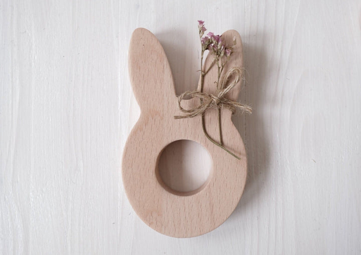 Eierbecher aus Holz "Hasenohren" personalisierbar - Jellies Design