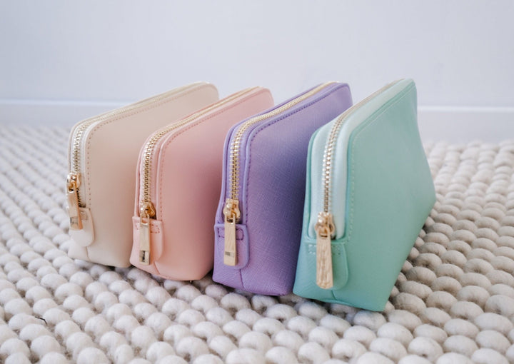 Kosmetiktaschen klein ivory rose flieder türkis