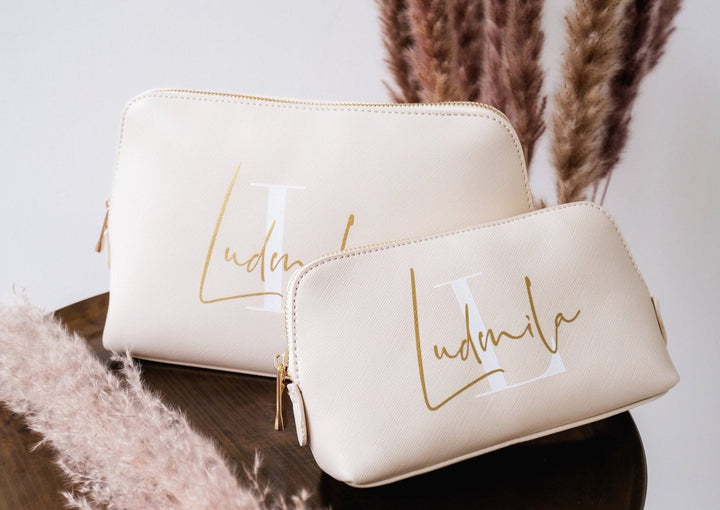 Kosmetiktasche Monogramm, personalisierbar