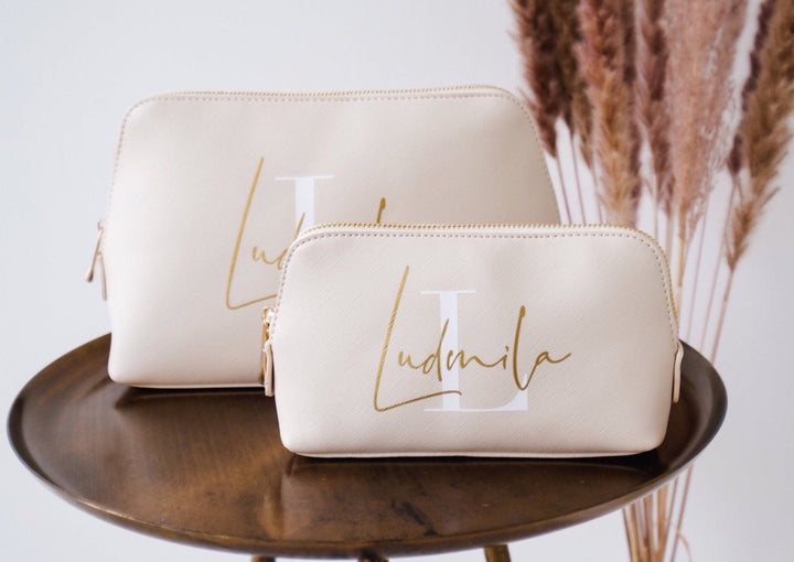 Kosmetiktasche Monogramm, personalisierbar