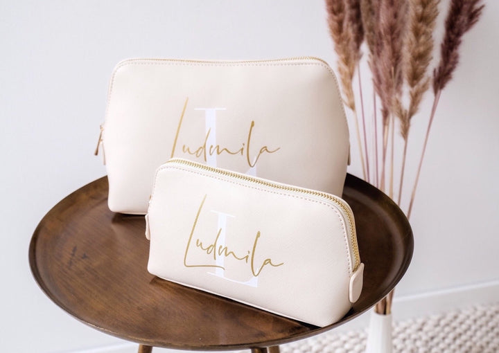 Kosmetiktasche Monogramm, personalisierbar
