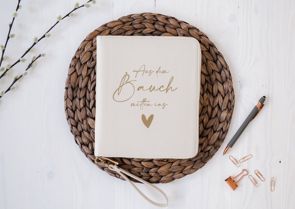 Organizer "Aus dem Bauch mitten ins Herz", personalisierbar - Jellies Design