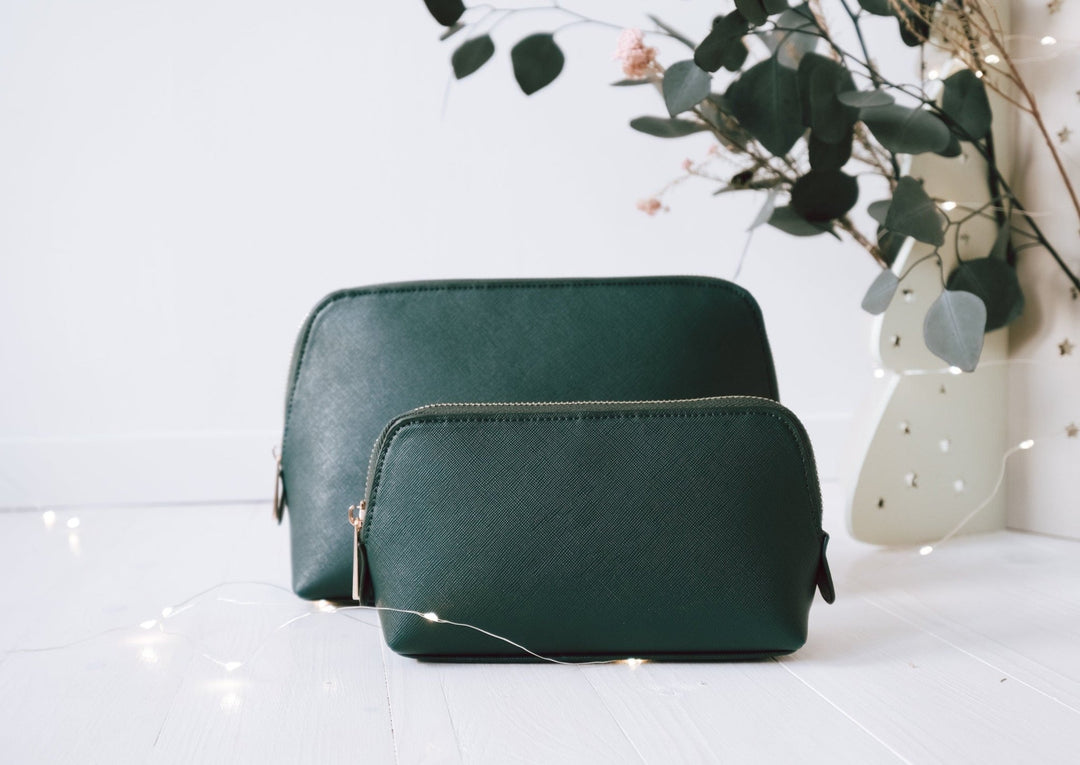 Limitierte Kosmetiktasche Smaragdgrün