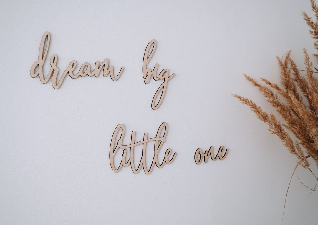 Wanddeko Kinderzimmer "dream big little one" - Jellies Design