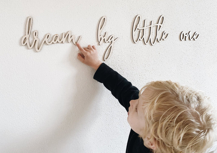 Wanddeko Kinderzimmer "schön dass du da bist" - Jellies Design
