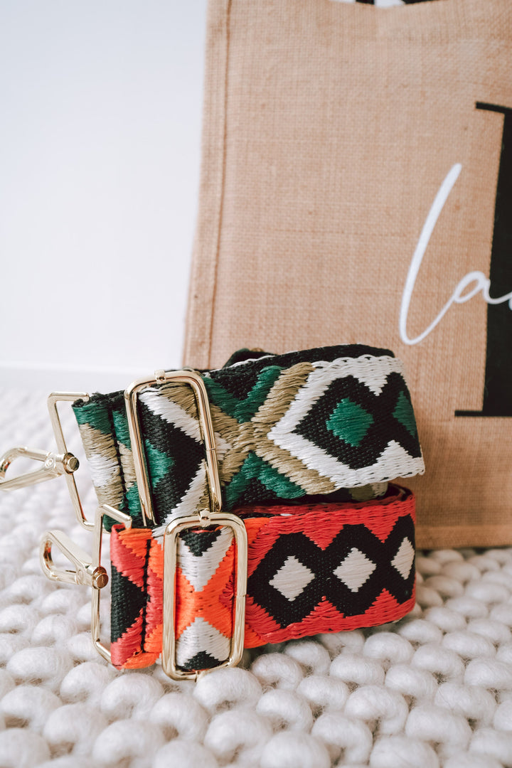 Jutetasche mit besticktem Taschengurt "Ethno Design", personalisierbar - JelliesDesign - Jute Bag - Totes