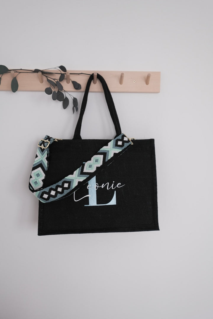 Jutetasche mit Taschengurt - Jellies Design