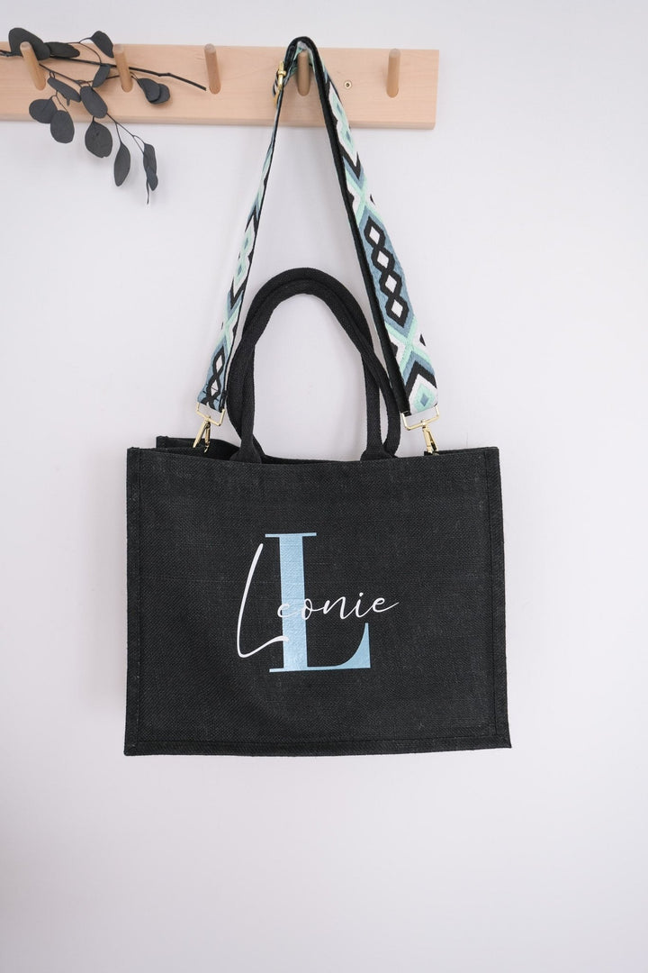 Jutetasche mit Taschengurt - Jellies Design