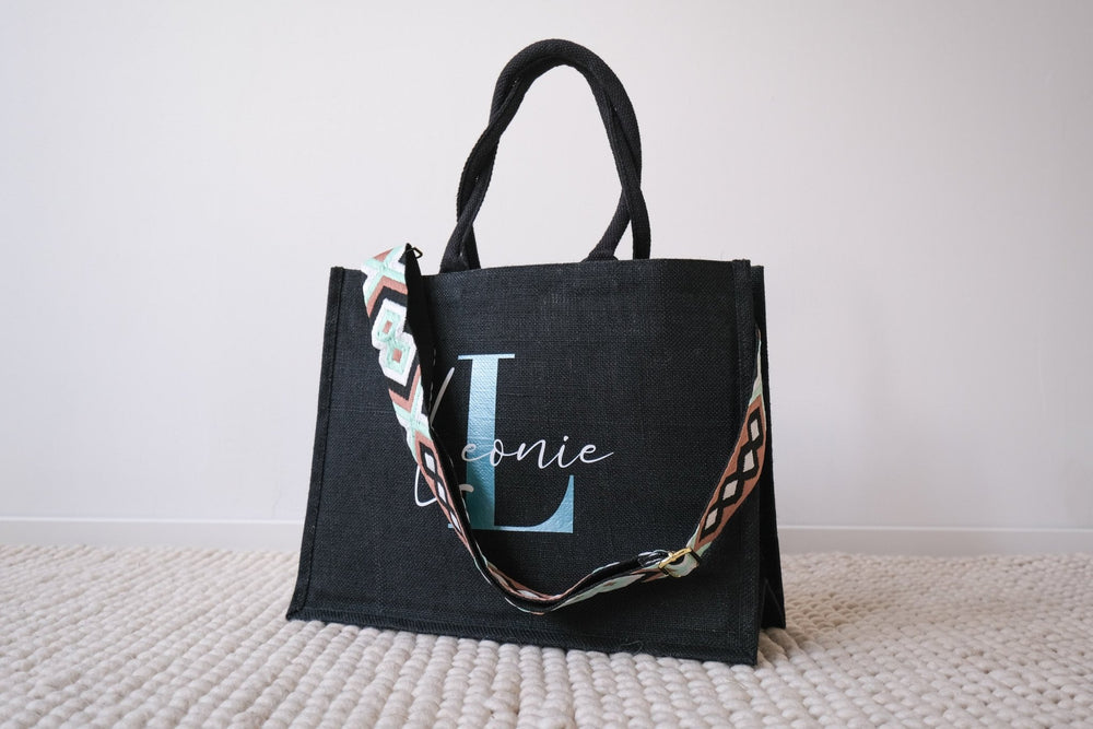 Jutetasche mit Taschengurt - Jellies Design