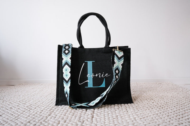 Jutetasche mit Taschengurt - Jellies Design