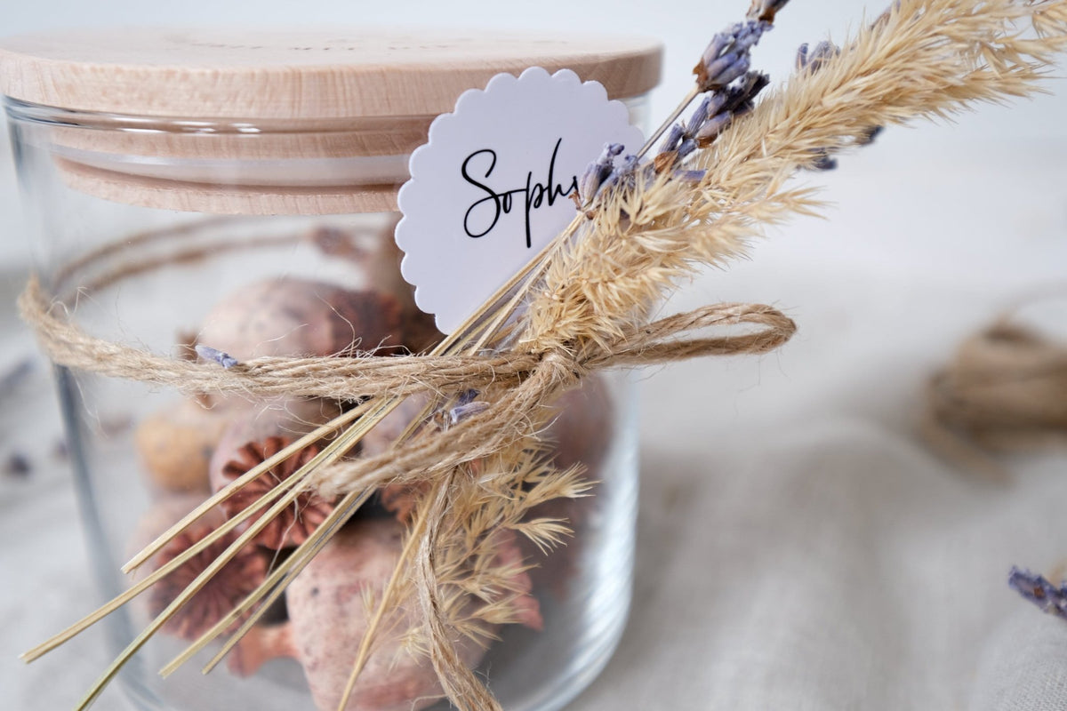 Personalisiertes Vorratsglas Lehrer | Lehrerin - Eine Frau mit Klasse | Abschied Schule oder Glas zur Motivation | Geschenkglas - Jellies Design