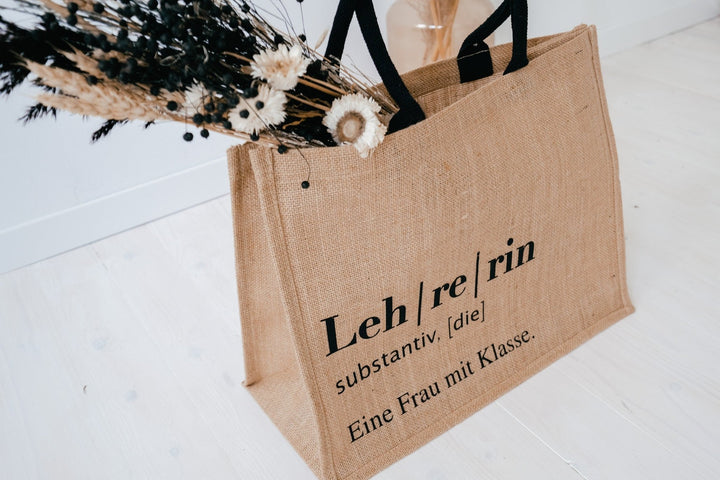 Jute Tasche Lehrerin - Jellies Design