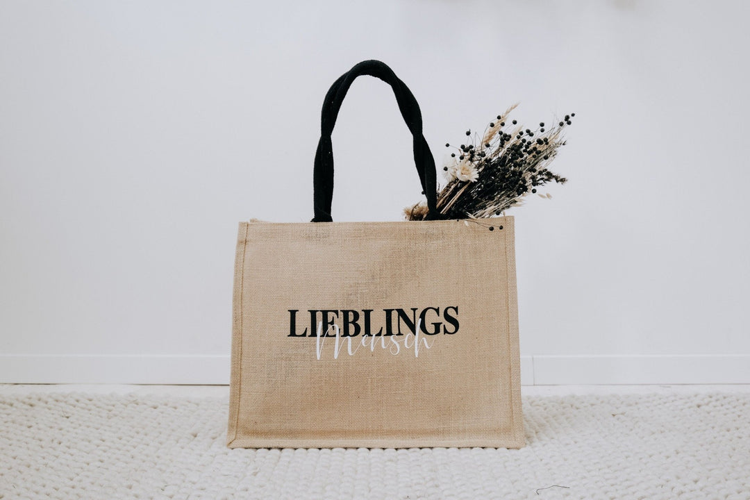 personalisierte Jute für Lieblings und Herzensmenschen - Jellies Design