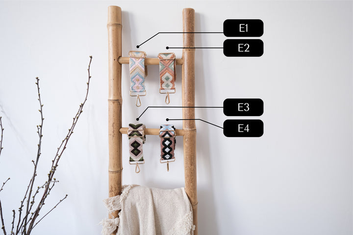 Jutetasche mit besticktem Taschengurt "Ethno Design", personalisierbar - JelliesDesign - Jute Bag - Totes