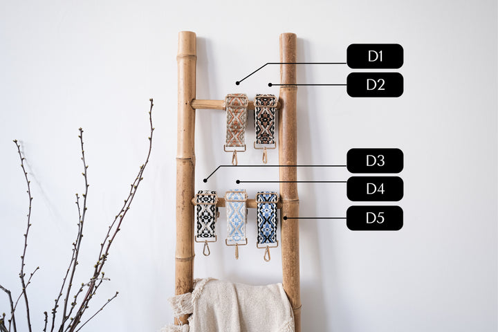 Jutetasche mit besticktem Taschengurt "Ethno Design", personalisierbar - JelliesDesign - Jute Bag - Totes