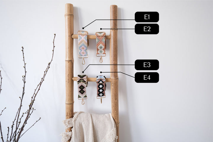 Jutetasche mit besticktem Taschengurt "Ethno Design", personalisierbar - JelliesDesign - Jute Bag - Totes