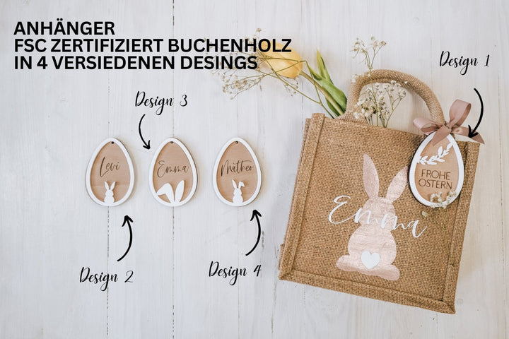 Osteranhänger personalisierbar - Jellies Design