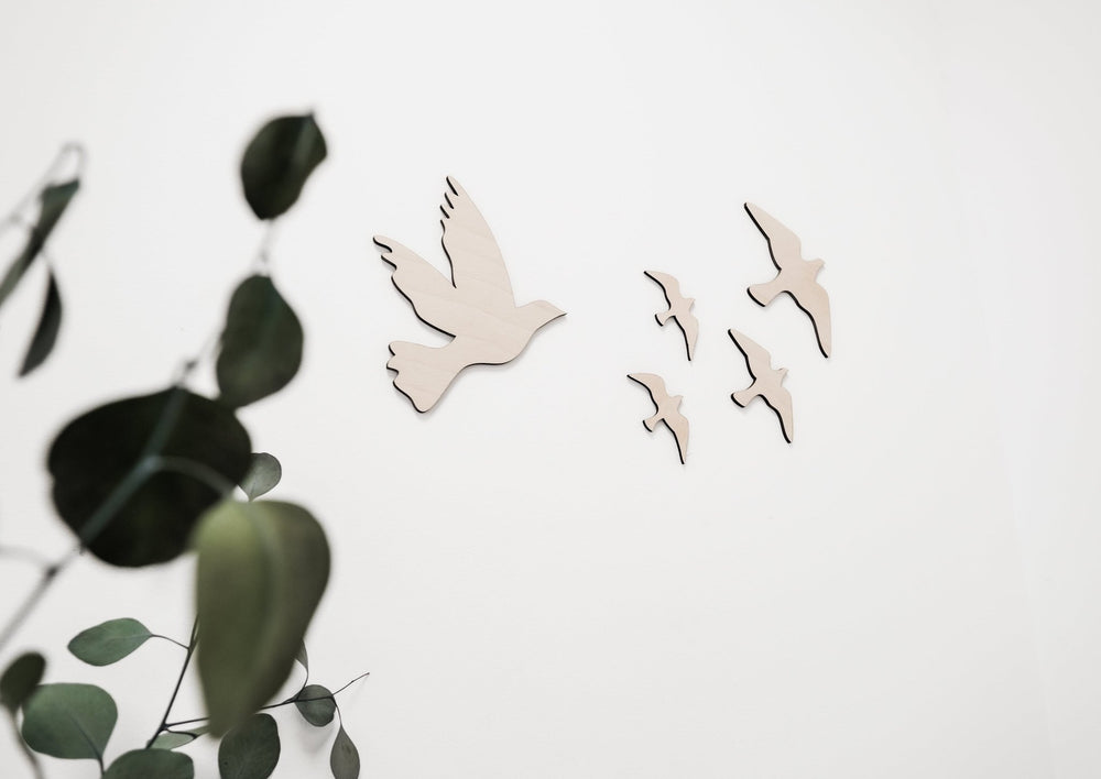 Wanddeko Zugvögel aus Holz - Jellies Design