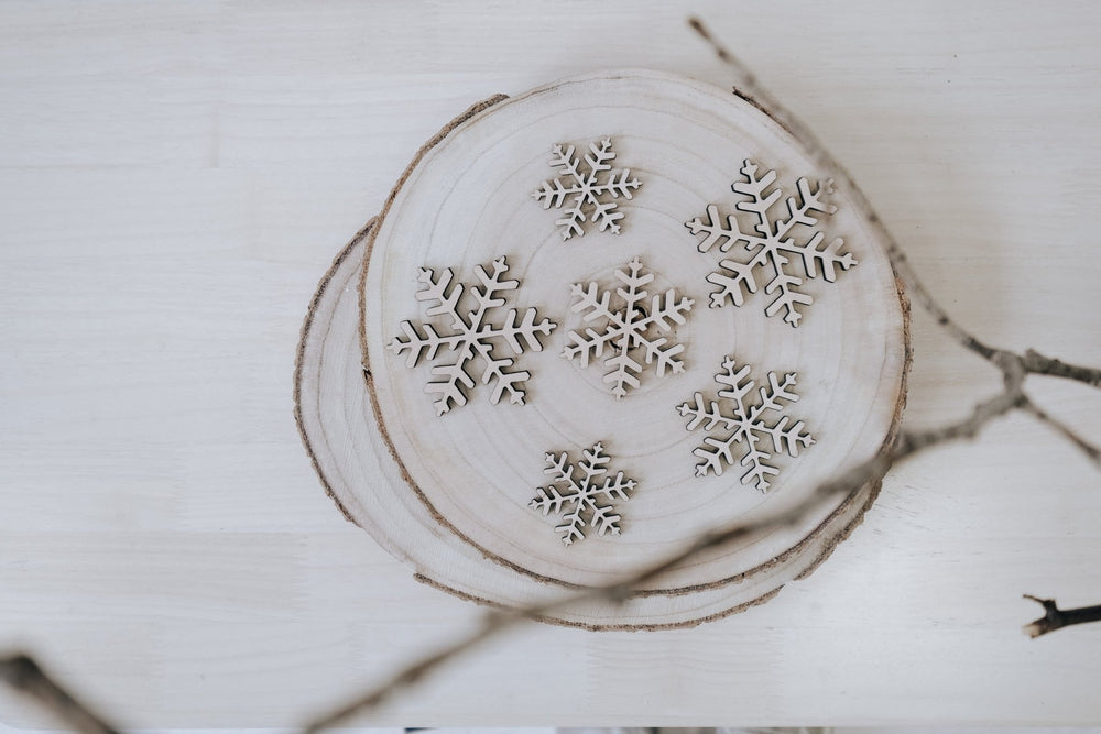 Weihnachtsbaumschmuck Schneeflocke im skandinavischem Stil - Jellies Design
